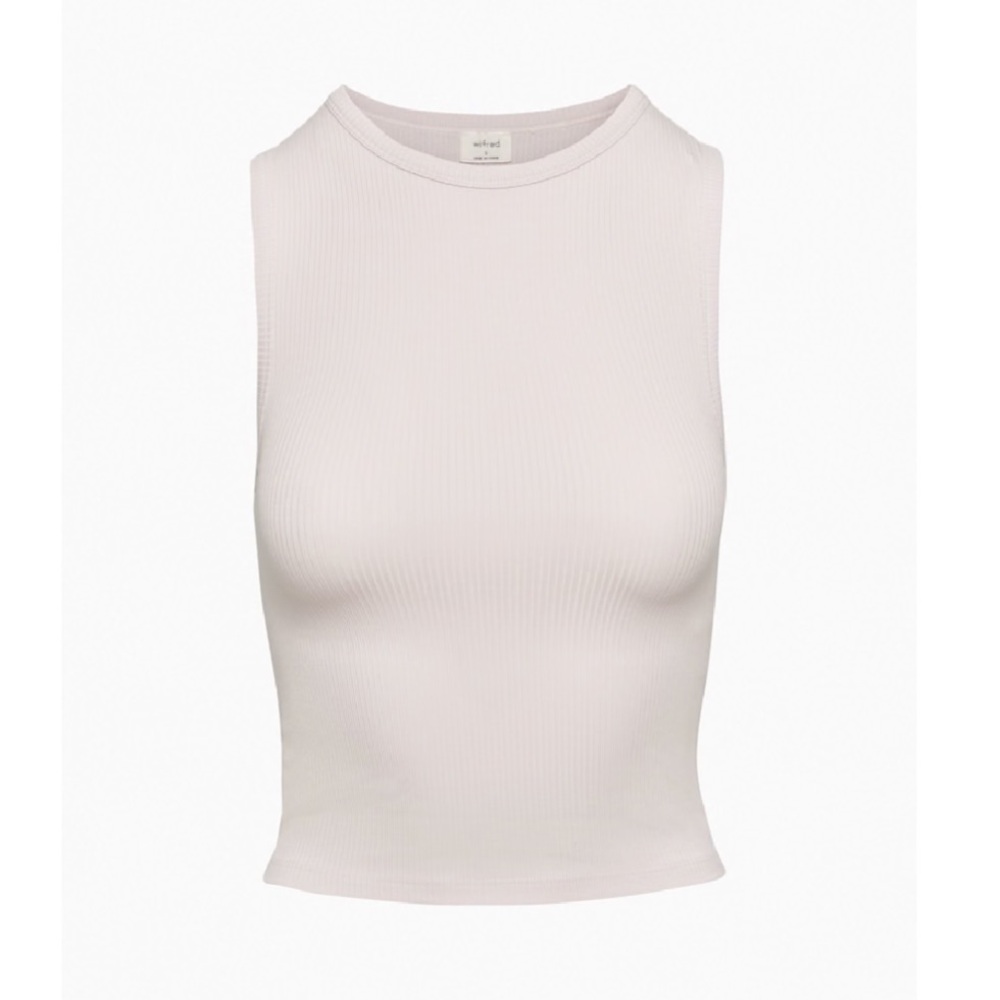 Aritzia Wilfred Adventure Lilac Ribbed Tank Top